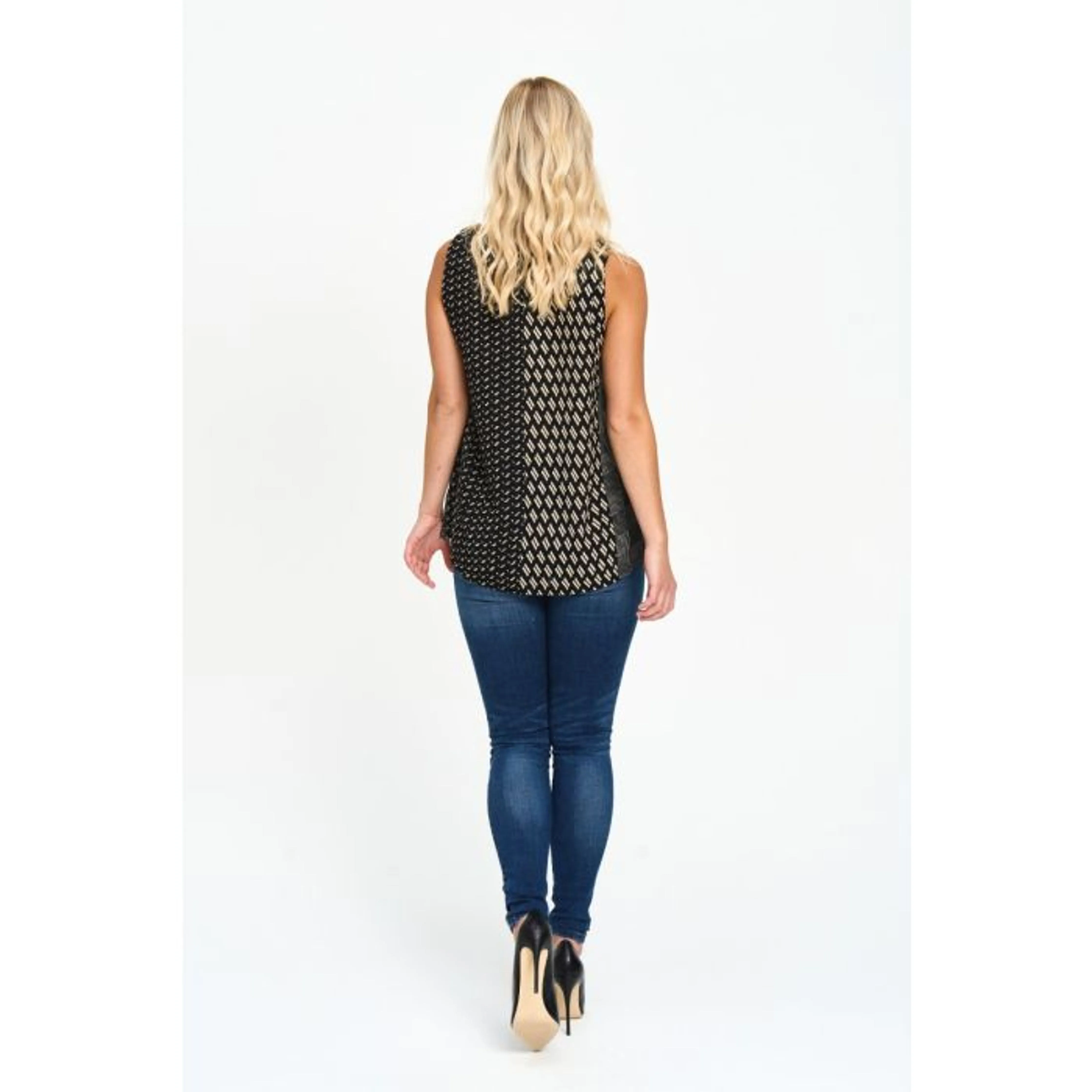 Twisted Knot Print Cami