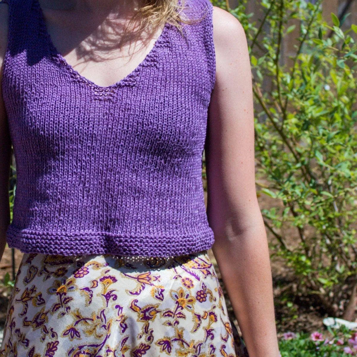 V Neck Crop Top Knitting Kit