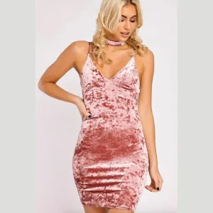 V-neck Pure Color Sleeveless Stripe Short Sexy Dress