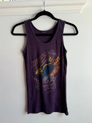 Vintage Harley Davidson Tank Purple Top