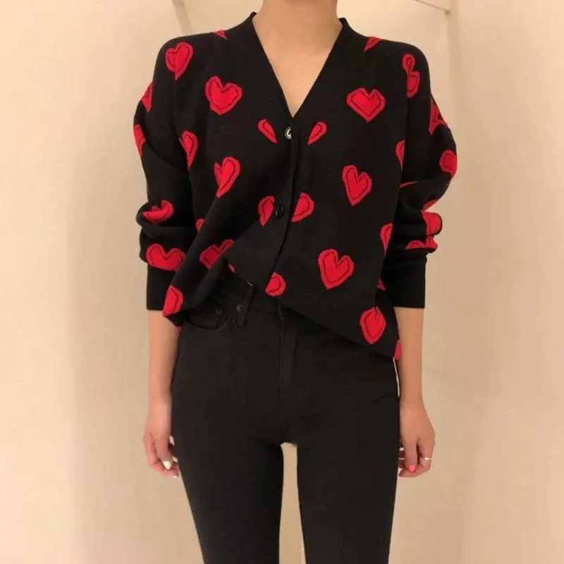 Warm and Comfy Be My Valentine Cardigan Top
